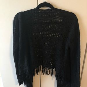 Black cardigan